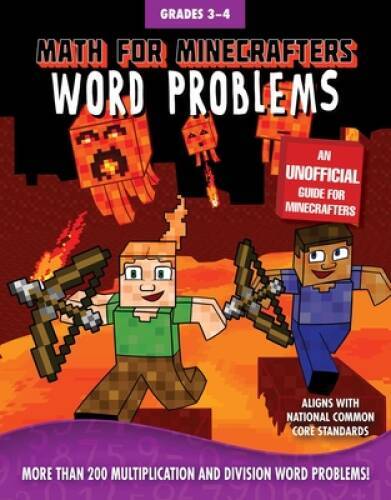 Math for Minecrafters Word Problems: Grades 3-4 - Paperback By Sky Pony - GOOD