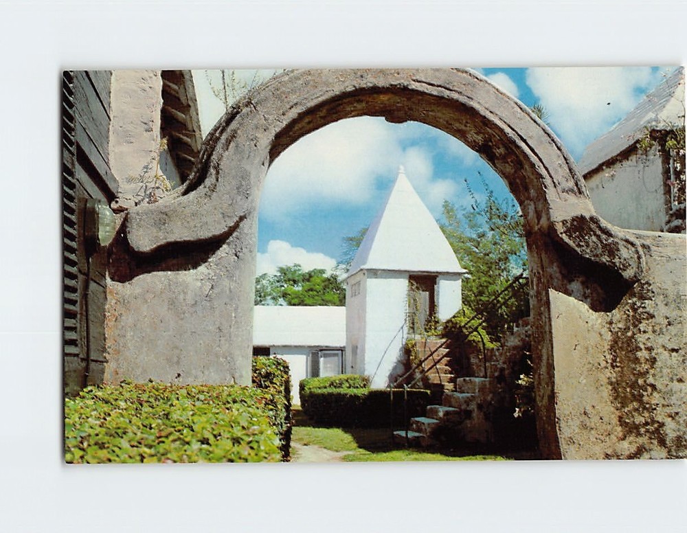 Postcard Somerset Public Library Sandys Parish British Overseas Territory