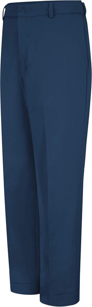 Red Kap Men's Stain-Resistant Flat Front Work Pants in Navy