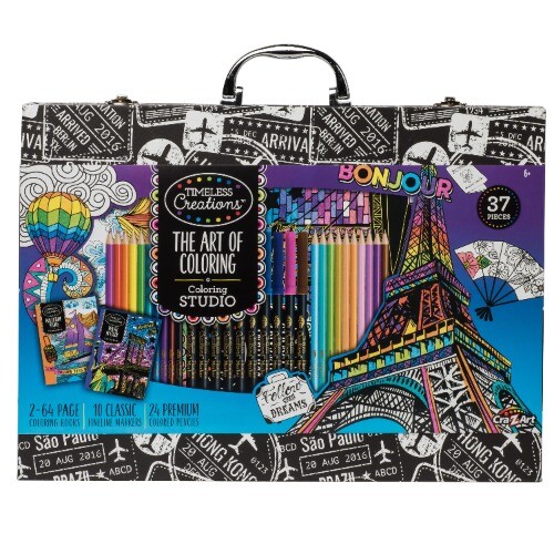 Beginner to Expert  Timeless Creations Multicolor Adult Coloring Drawing Set