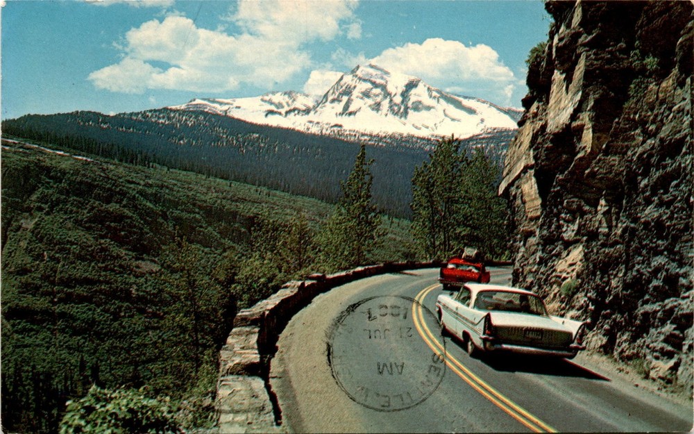 GLACIER NATIONAL PARK, MONTANA, Going-to-the-Sun Road, Heaven's Peak Postcard