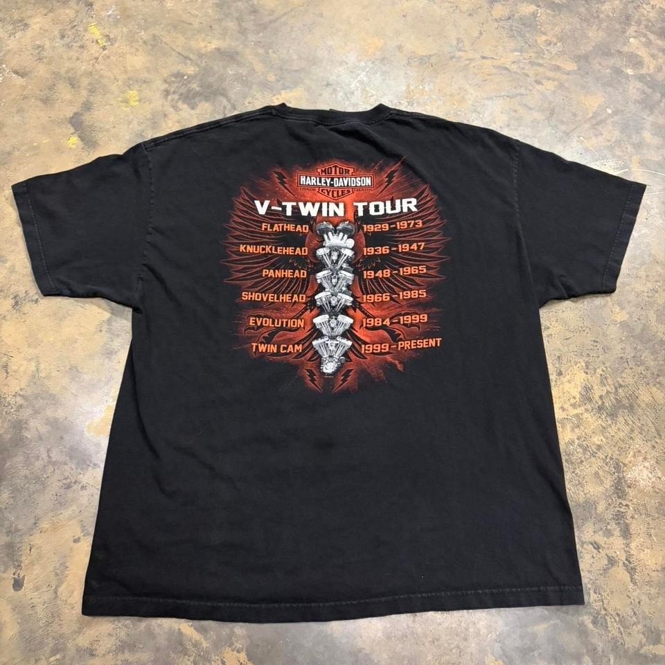 intage 2000's harley davidson tour graphic tshirt