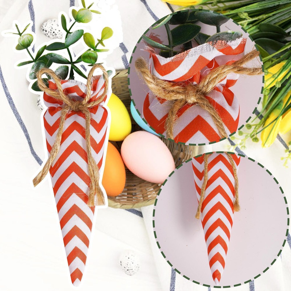 4Pcs Easter Carrots Easter Carrots Toy for DIY Craft Bunny Decor Tiered Tray