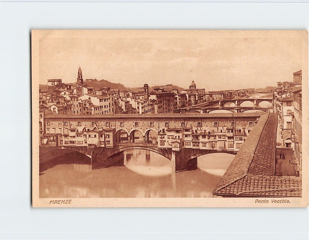 Postcard Ponte Vecchio Florence Italy