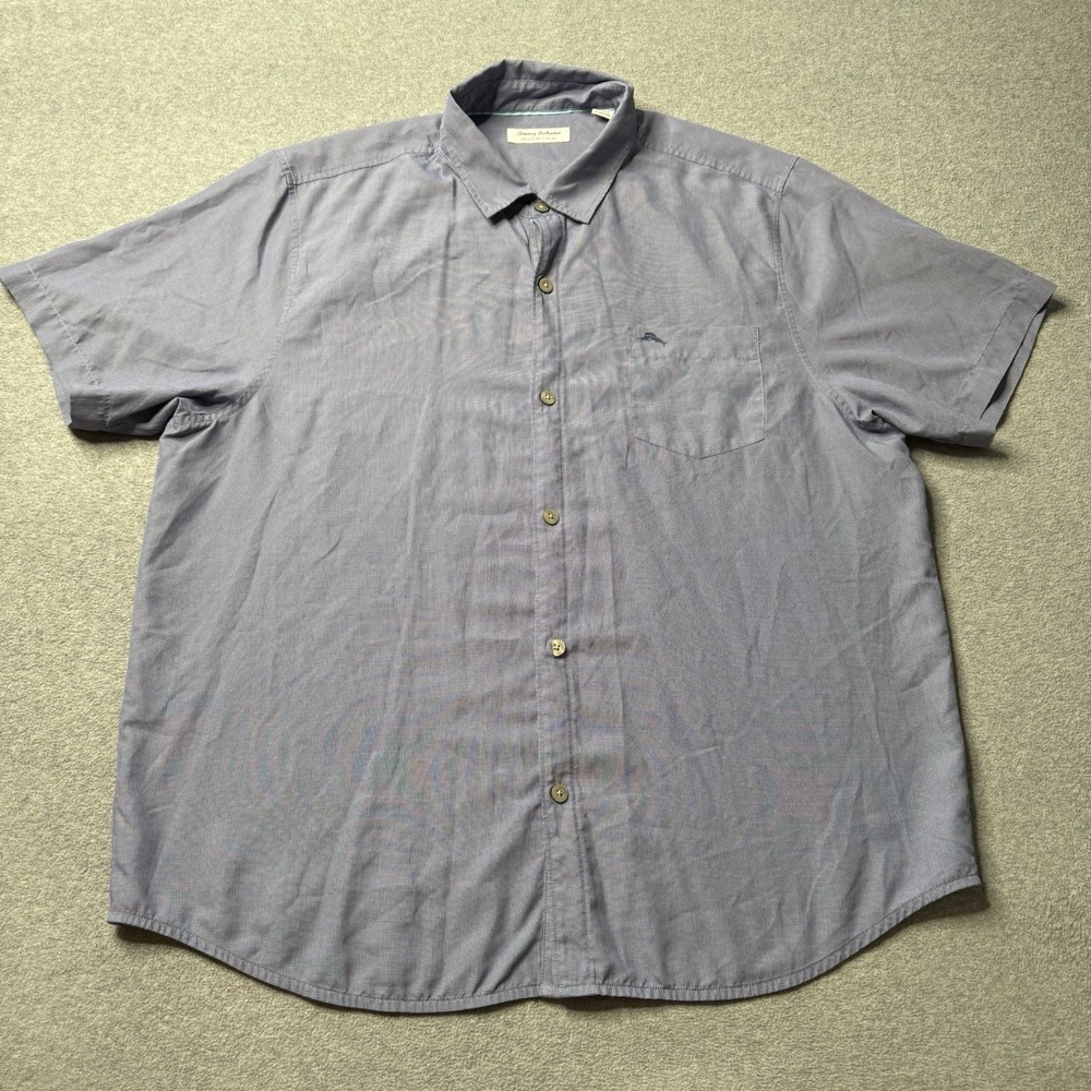 Tommy Bahama The Coconut Point Shirt Mens 2XL XXL Blue Island Zone Hawaiian