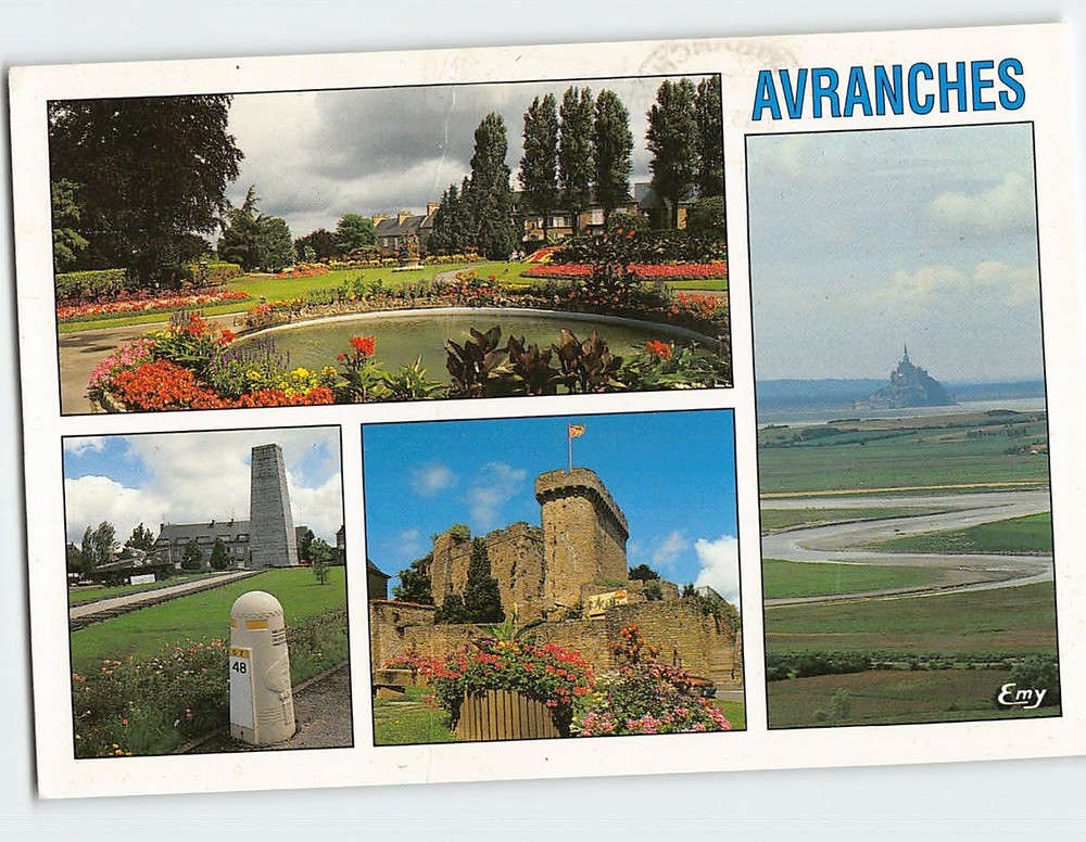 Postcard Famous Places At Avranches France
