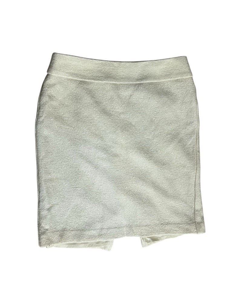 Banana Republic White Women's Pencil Skirt Petite Size 0 Zipper Closure