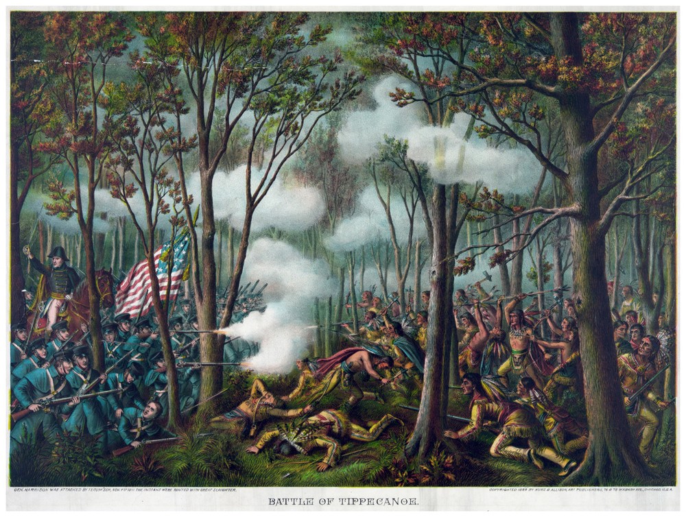 Decor War Poster.Fine Graphic Art. Battle of Tippecanoe. Home Wall Design. 1221