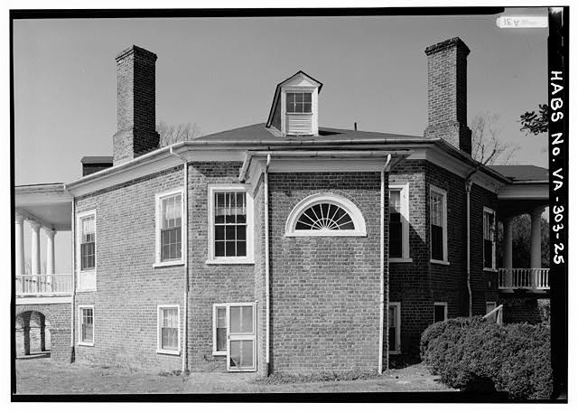 25. DETAIL VIEW EAST ELEVATION WITHOUT SCALE 1986 - Poplar Forest, State Route