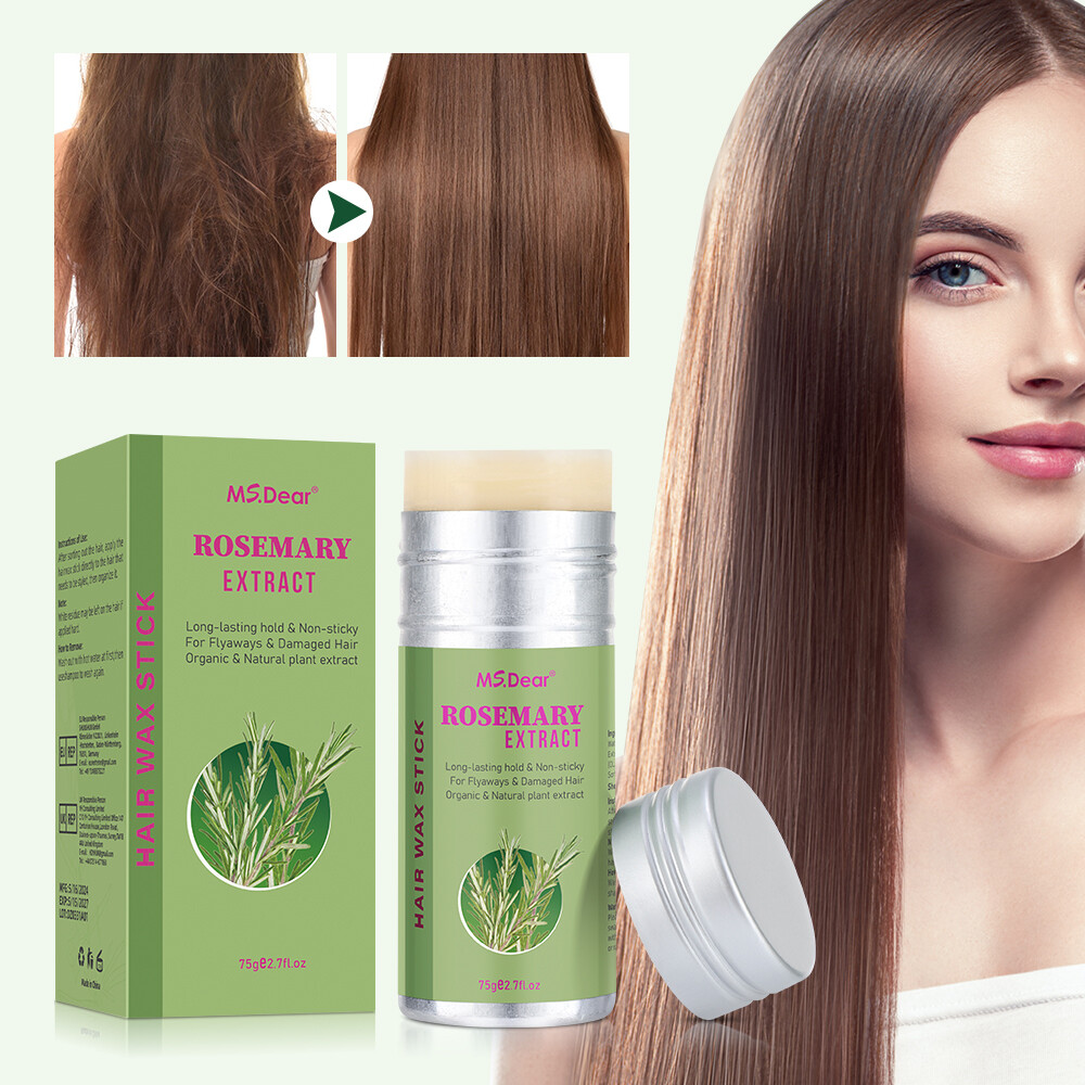 Rosemary Hair Wax with Beeswax for Smooth Styling Travel-Friendly & Fragrant