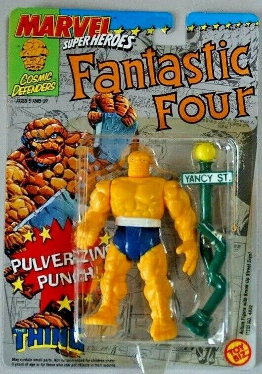 Marvel Super Heroes The Fantastic Four Thing Ben Grimm Punch Action ToyBiz (MOC)