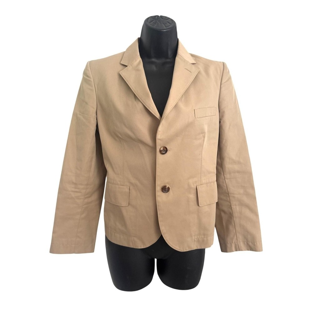 Junya Watanabe Comme Des Garcons Beige Cotton Blazer Womens Small Jacket sm s