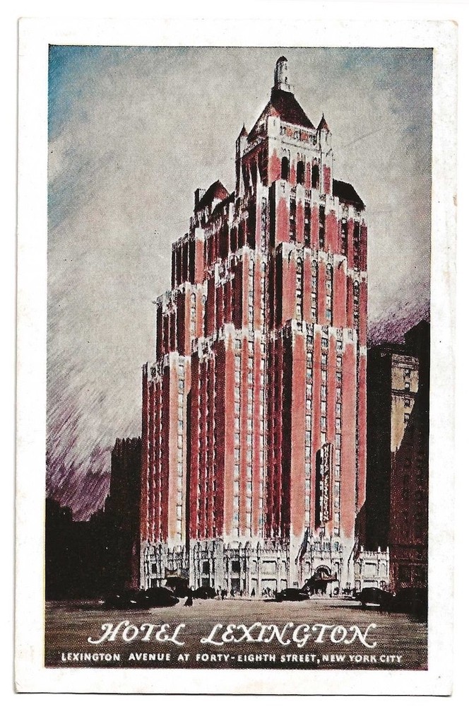 New York City, Manhattan c1950's Hotel Lexington, 48th Street at Lexington Ave.