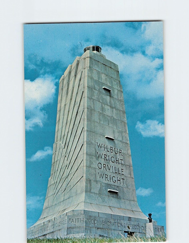 Postcard Wright Brothers National Memorial Kill Devil Hills North Carolina USA