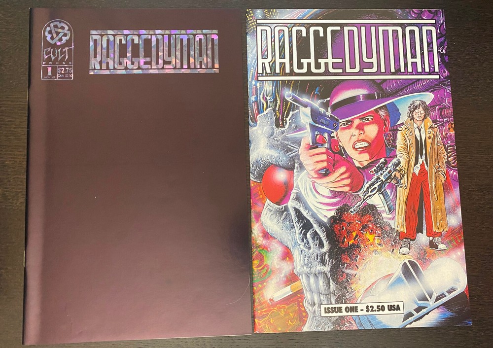RAGGEDYMAN #1 (Cult Press 1992) -- 1st Printing + Prism VARIANT -- Set of 2