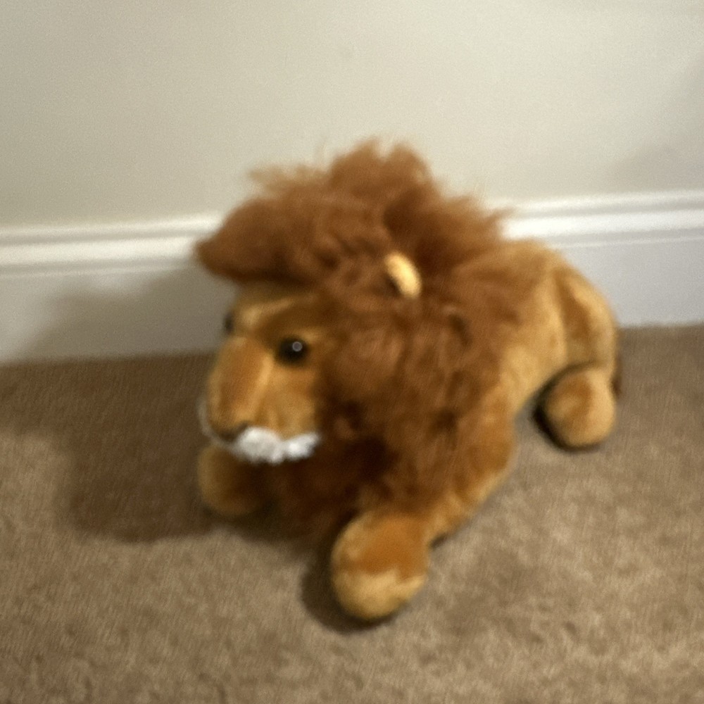 Disney Parks Walt Disney Plush Animal Kingdom Stuffed Lion Laying Down Mane