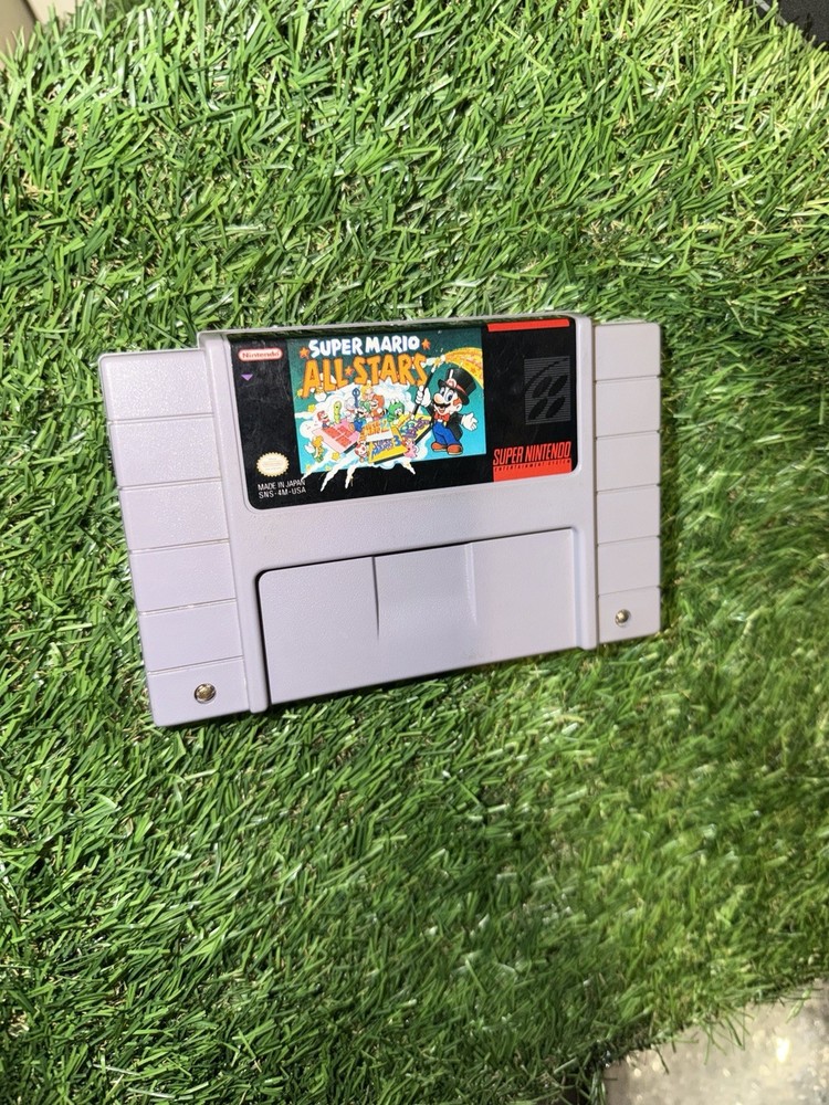 Super Mario All-Stars (Super Nintendo SNES) Authentic & Tested - New Battery
