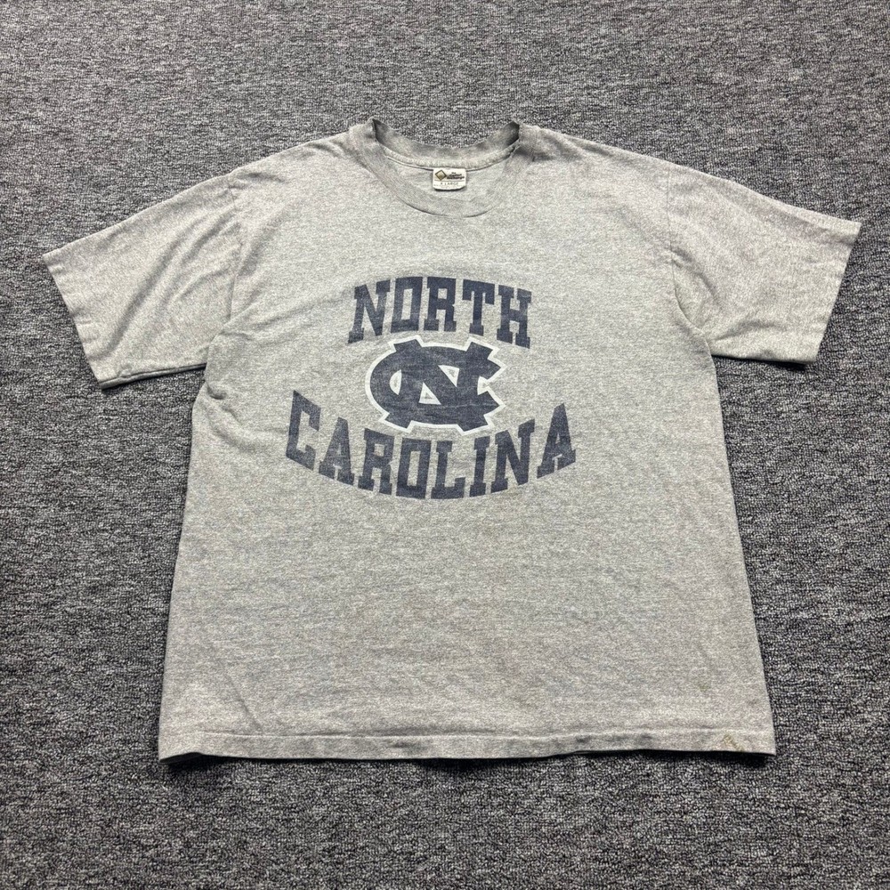 Vintage 90s North Carolina Tar Heels The Cotton Exchange Grey Graphic T-Shirt XL