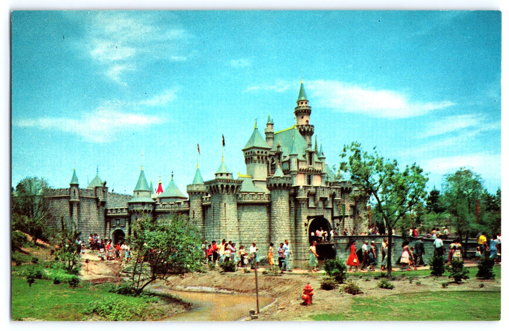 Anaheim California CA Disneyland Sleeping Beauty Castle Vintage Photo Postcard