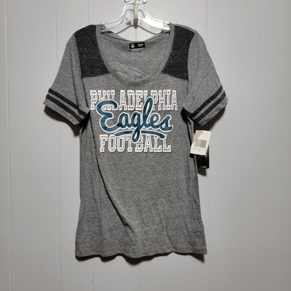 Womens Philadelphia Eagles Football NFL Team Apparel Gray TShirt Size L