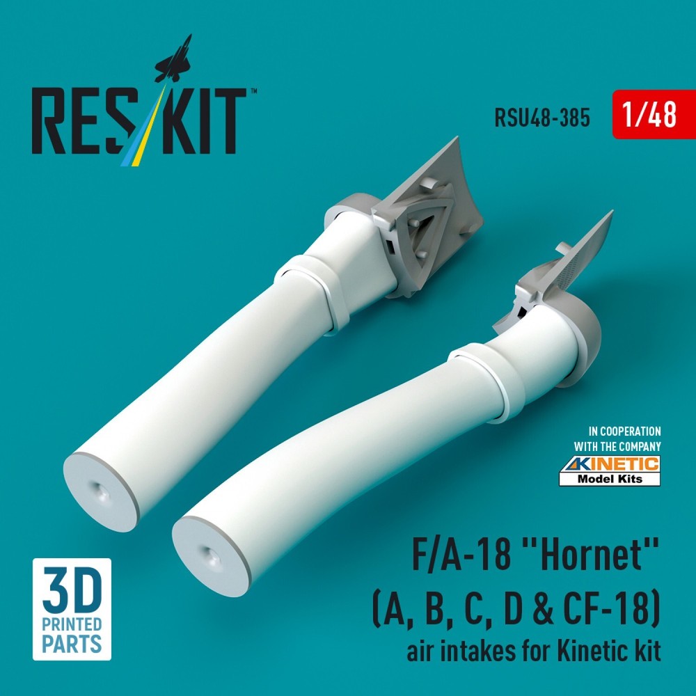 1:48 Kinetic F/A-18 Hornet A/B/C/D & CF-18 Air Intakes Upgrade Set RSU48-0385