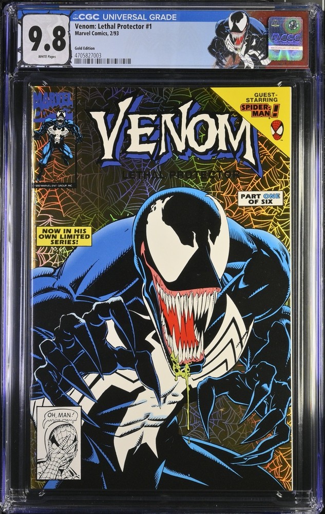 Venom Lethal Protector #1 Gold Edition! CGC 9.8 Rare 1993 Stunning Book!