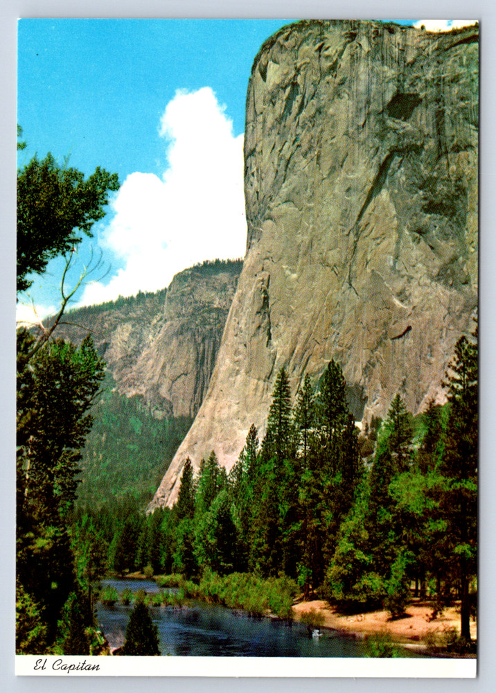 Vintage Postcard El Capitan Yosemite National Park California