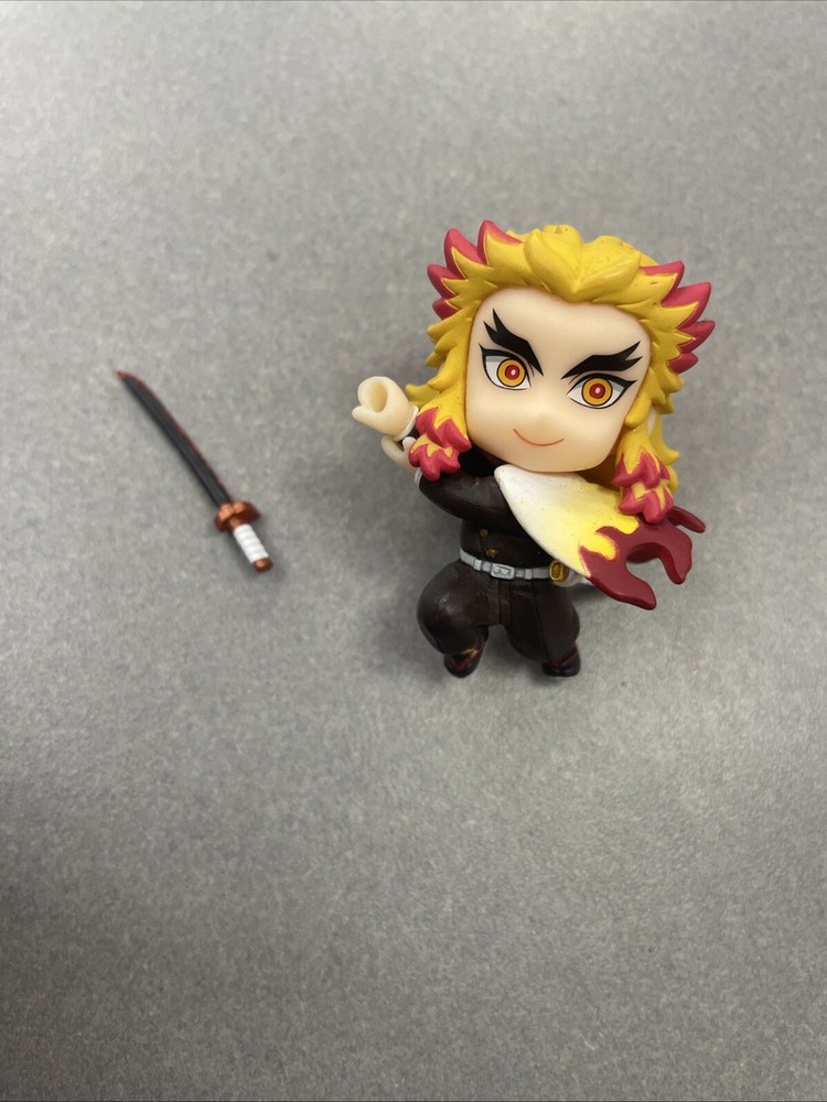 Bandai Demon Slayer Anime Adverge Motion Vol.4 Mini Figure Toy Rengoku NO STAND