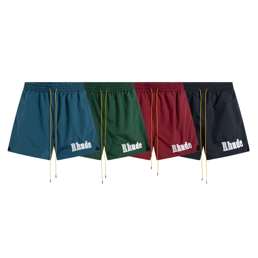 Rhude Mens Basketball Shorts Breathable Sportswear Beach Fitness Pants  