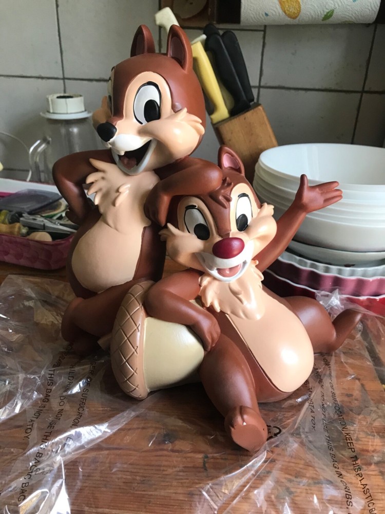 Disney Chip n Dale Donald Duck big character statue action figure  