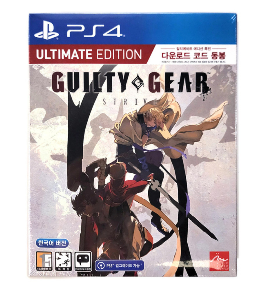 NEW PS4 Guilty Gear Strive Ultimate Limited Edition Korean English Steelbook