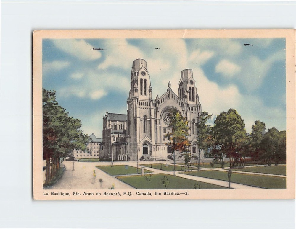 Postcard The Basilica Sainte Anne de Beaupre Canada