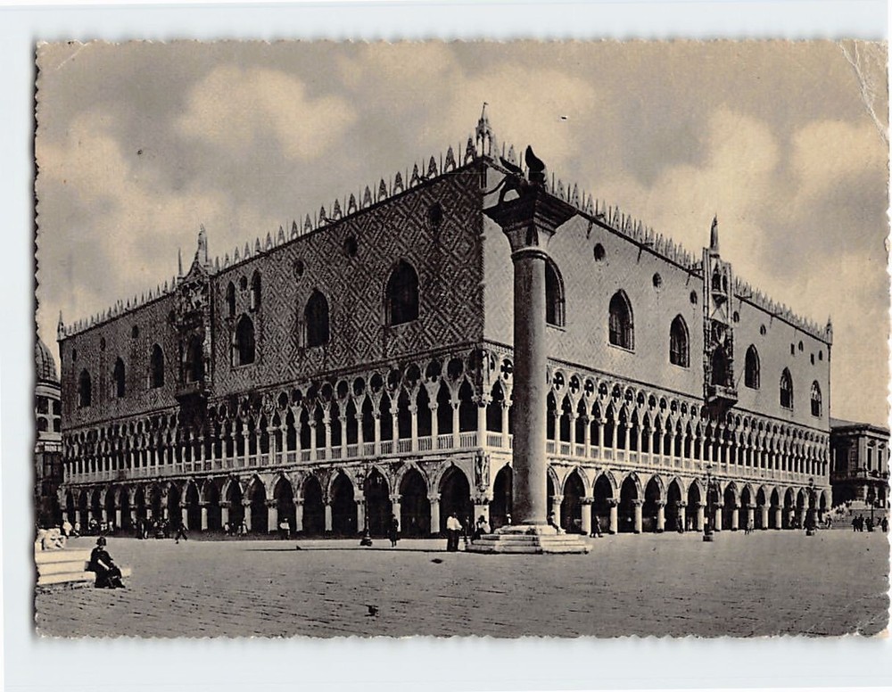 Postcard Doge's Palace Venice Italy