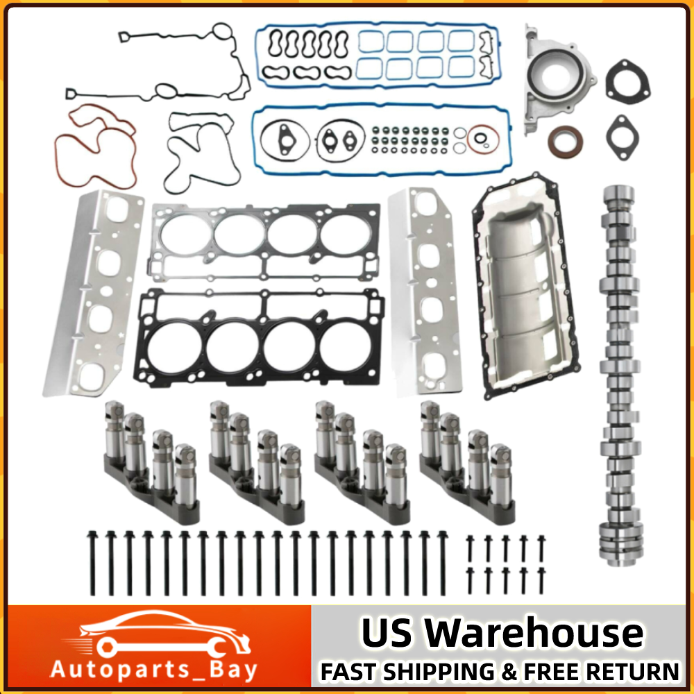 Camshaft Mds Lifters Gaskets Oil Pan For Dodge Ram 1500 Pickup 2009-19 5.7L HEMI