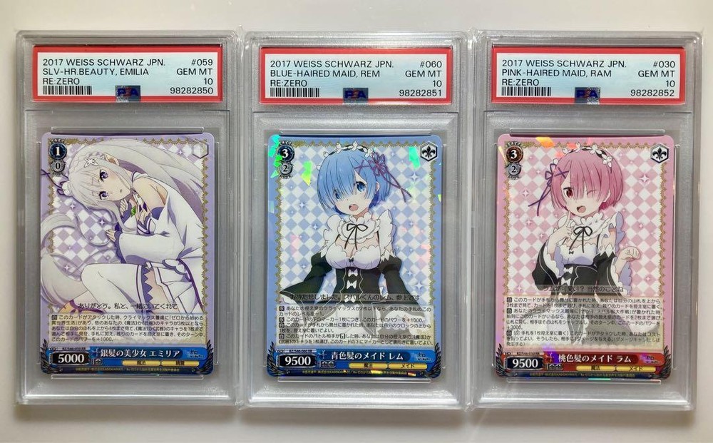 PSA10 Arabian Nights Rem Ram Emilia Re ZERO World Weiss Schwarz