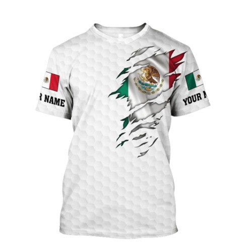 Personalized Mexican Shirts for Men, Custom Mexico Shirt for Women 3D T-SHIRT