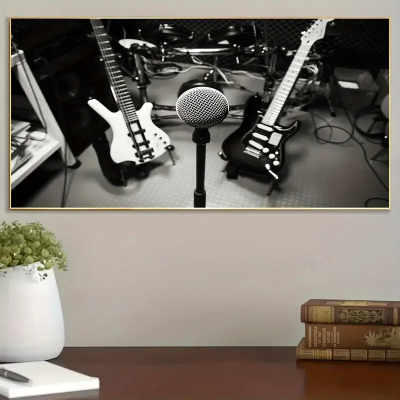 Musical Instruments Guitar Posters and Prints Picture Canvas Paintings Wall Art