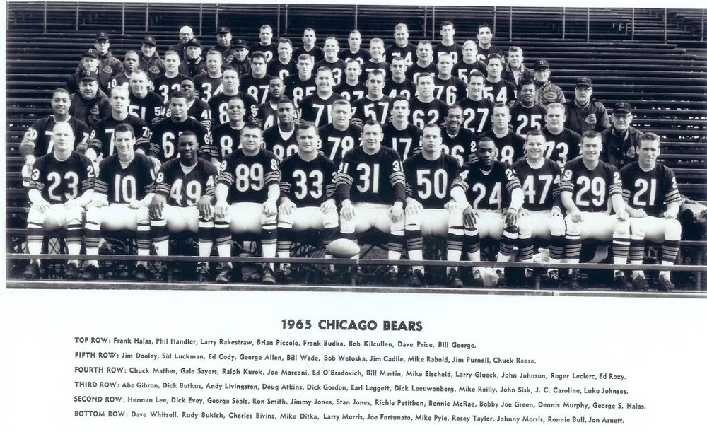 1965 Chicago Bears Team Bukich Sayers Nfl Football Game 8x10 PHOTO PRINT