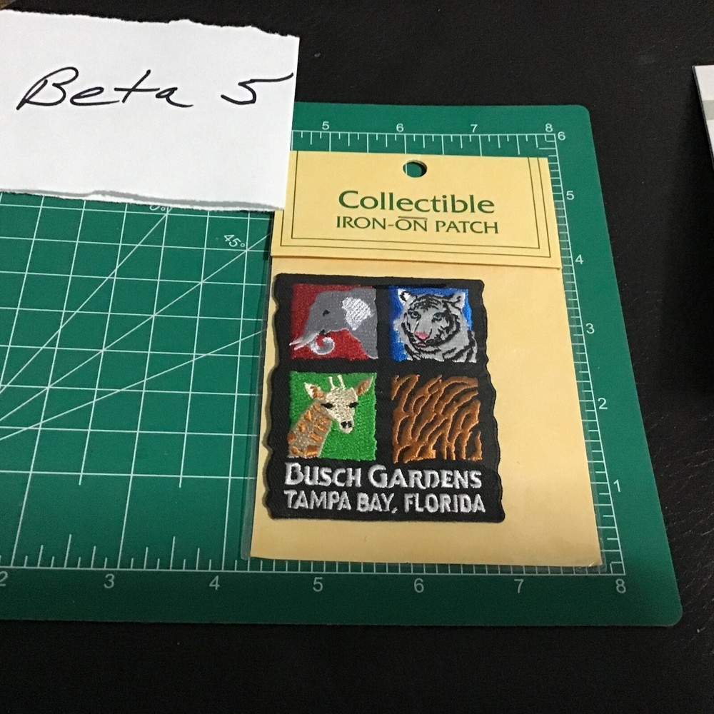 Vtg FL DARK CONTINENT BUSCH GARDENS THEME PARK ELEPHANT LION GIRAFFE Patch