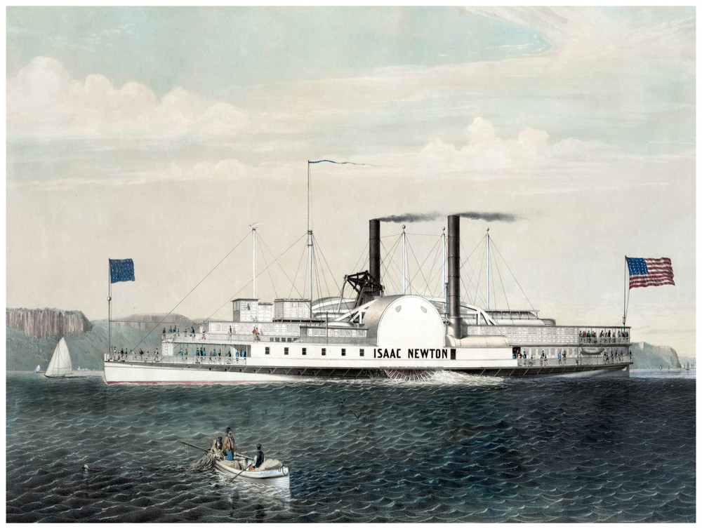 Decor Navy Poster. Fine Graphic Art. Isaac Newton. Home Wall Design. 1142