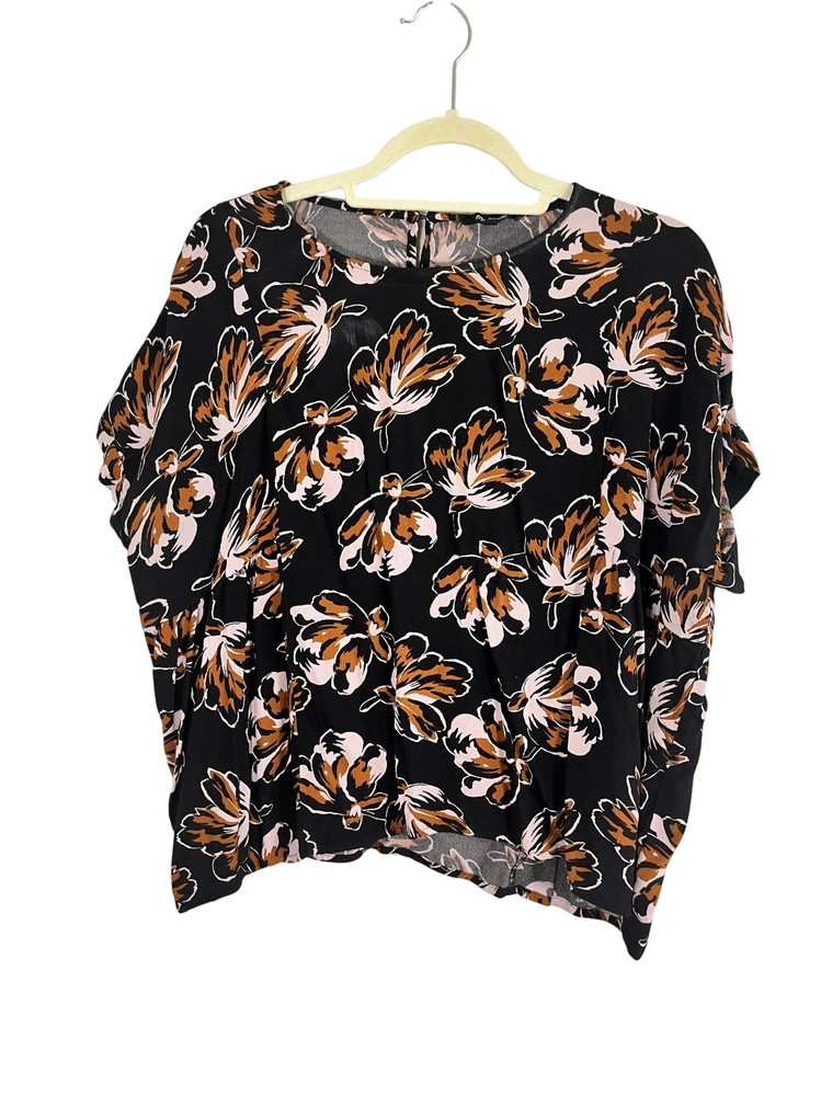 Madewell Colorful Floral Top XL Boho Indie Festival Preppy Hippie Earthy Granola