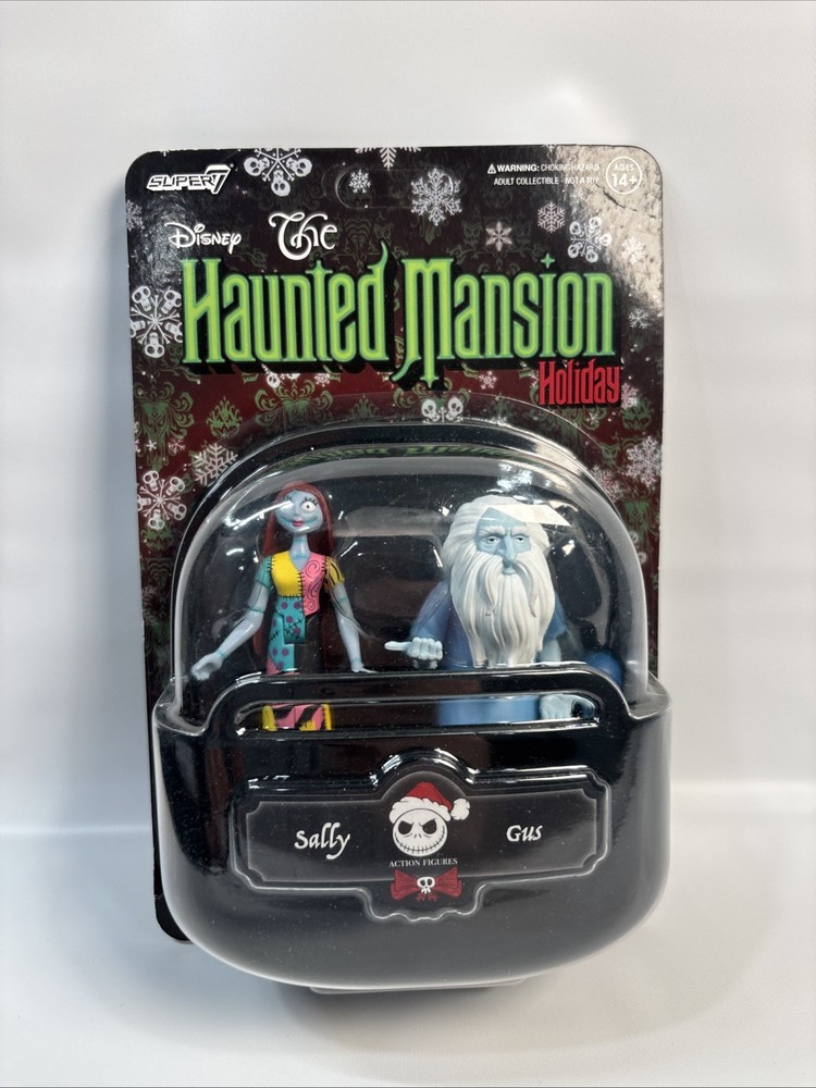 New Disney Haunted Mansion Holiday Nightmare Christmas Super7 Figure Sally & Gus