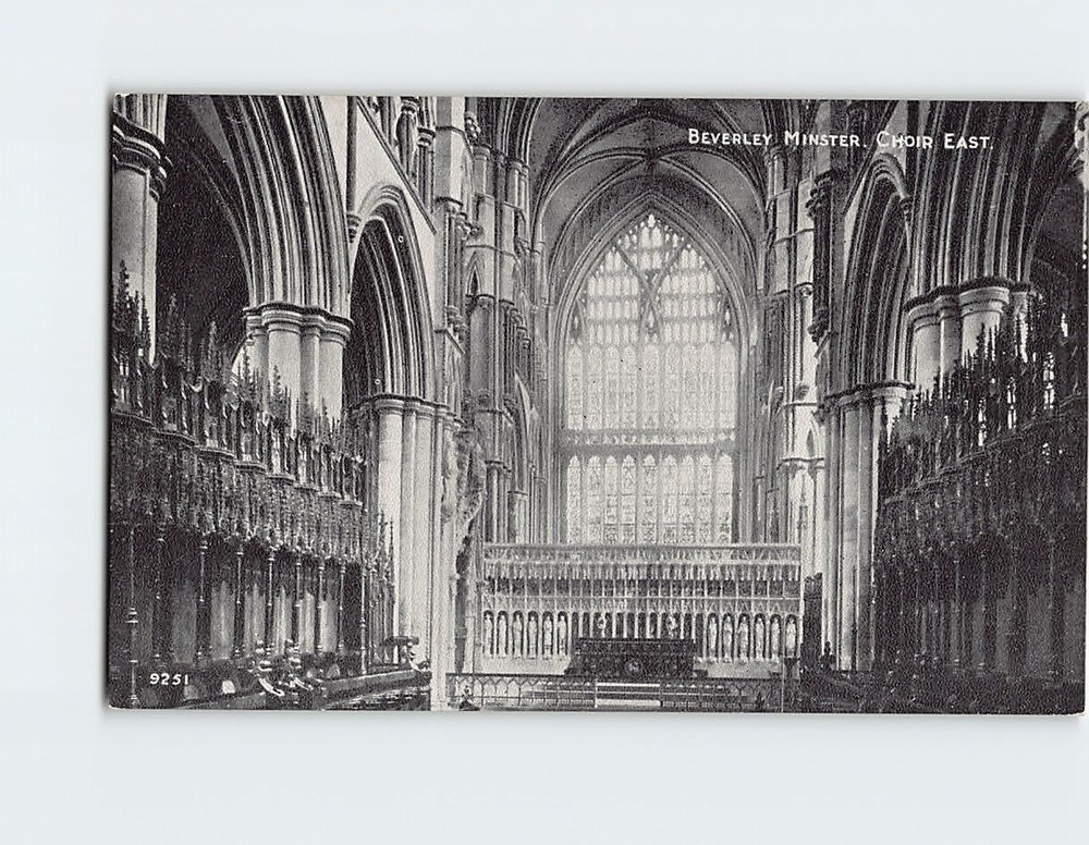 Postcard Choir East Beverley Minster Beverley England