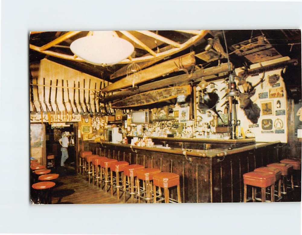 Postcard Interior Chiseler's Inn Marysville California USA