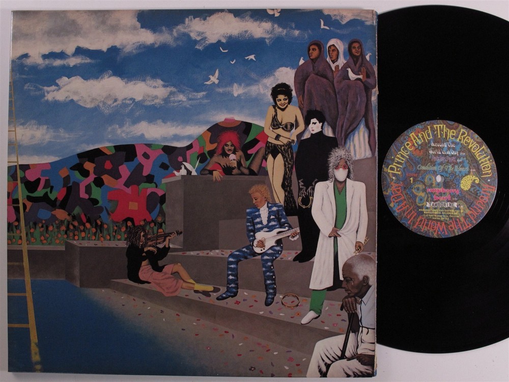 PRINCE Around The World... PAISLEY PARK LP VG++ club edition die-cut gatefold d