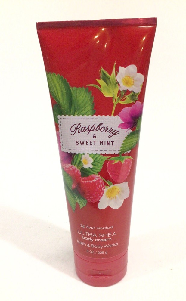 Bath and Body Works Raspberry & Sweet Mint Body Cream Lotion Retired NEW