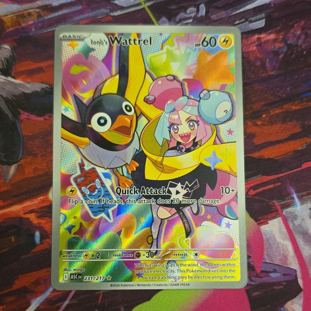 Pokémon TCG - Iono's Wattrel 231/217 Ascended Heroes  Illustration Rare