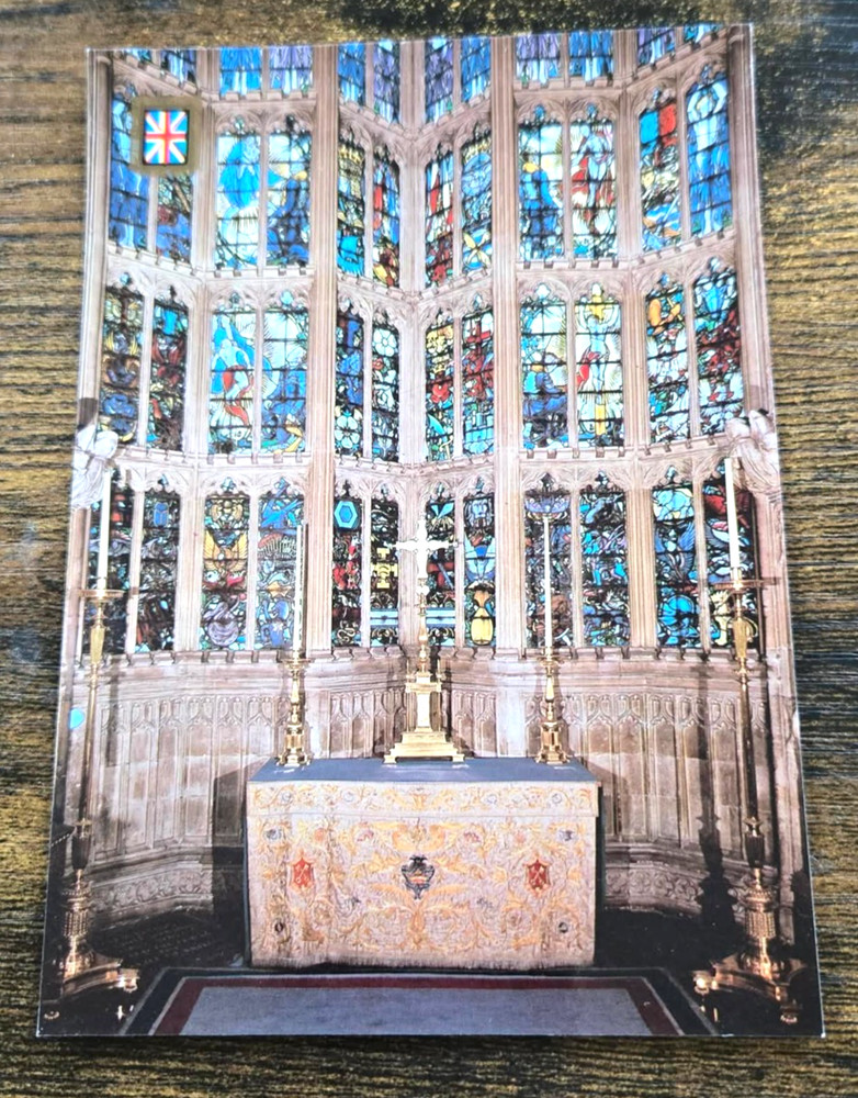 Westminster Abbey RAF Memorial Window London England Chrome Postcard