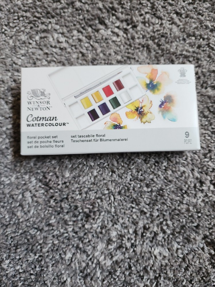 Winsor & Newton Cotman Watercolour Floral Pocket Set, 9pc