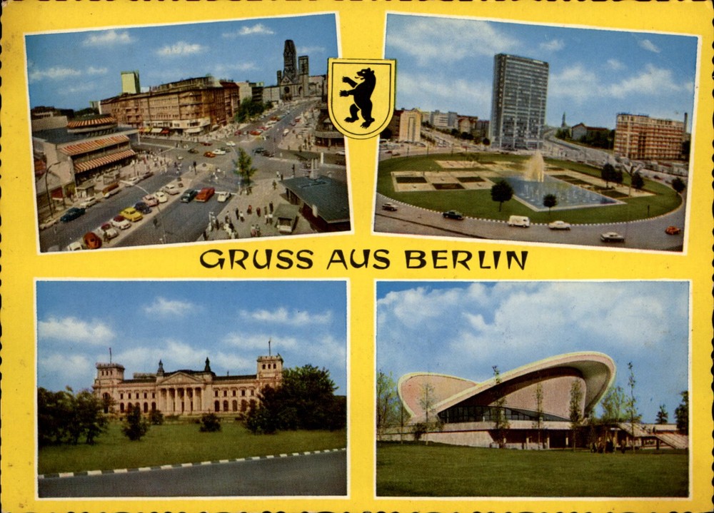 Gruss Aus Berlin City State Berlin Germany vintage postcard b822